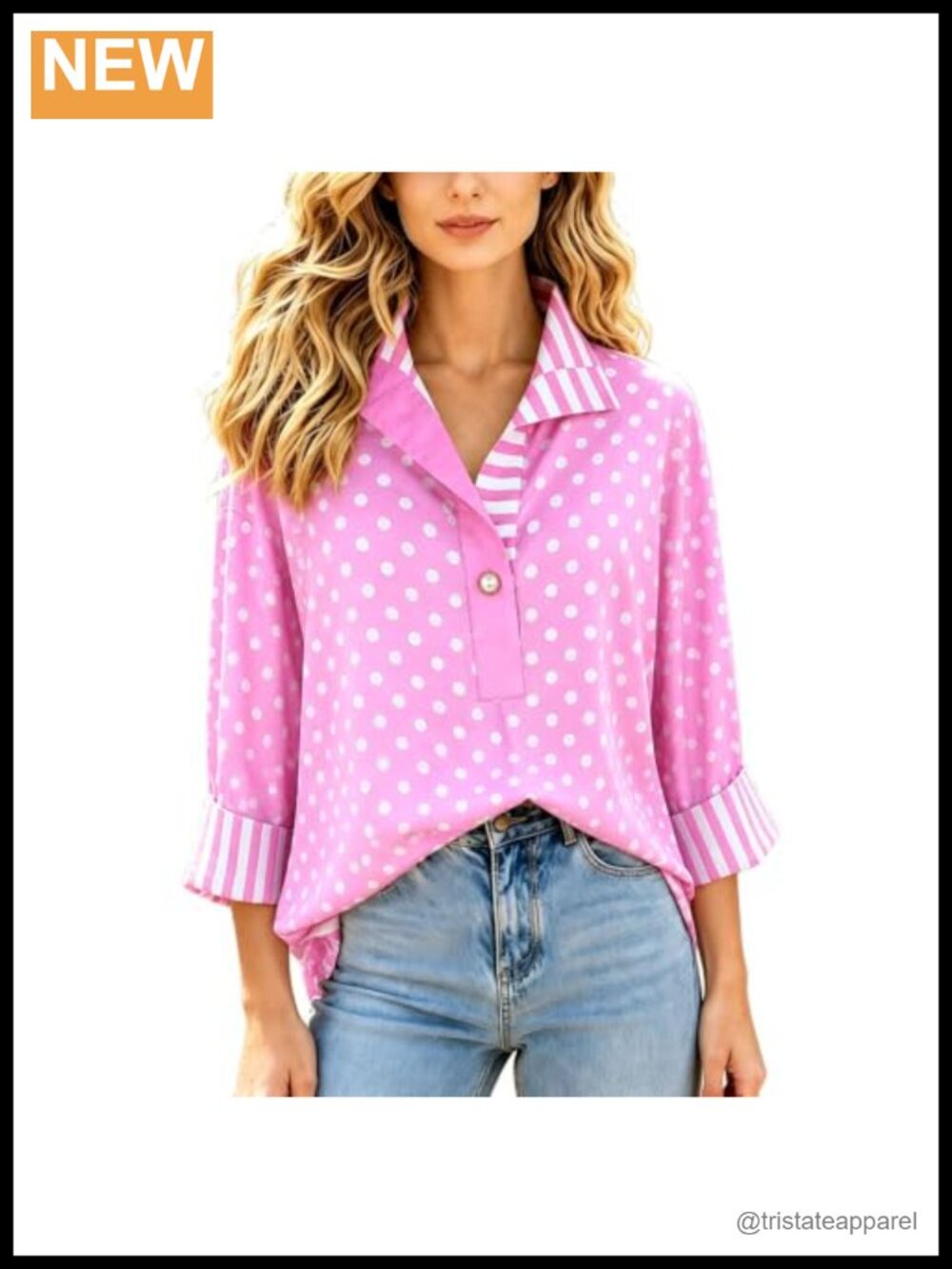 Women's Vintage Paisley Mixed Print Striped Collar Blouse